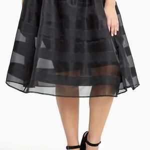 Torrid Black Tulle And Satin A line Skirt